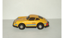 Игрушка автомобиль Порше Porsche 911. Желтый цвет. Cделано в СССР. 1980-е гг. 1:40, масштабная модель, scale0