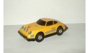 Игрушка автомобиль Порше Porsche 911. Желтый цвет. Cделано в СССР. 1980-е гг. 1:40, масштабная модель, scale0