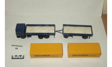 Ман MAN F 90 + прицеп Dachser Herpa 1:87, масштабная модель, 1/87