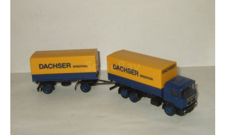 Ман MAN F 90 + прицеп Dachser Herpa 1:87, масштабная модель, 1/87
