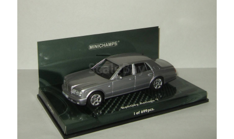 Бентли Bentley Arnage T 2003 Серебристый Minichamps 1:43 436139074, масштабная модель, 1/43