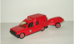 Рено Renault Express + прицеп Пожарный 1982 Solido 1:43 Made in France БЕСПЛАТНАЯ доставка