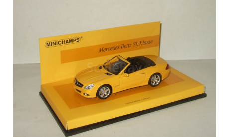 Мерседес Бенц Mercedes Benz SL Klasse R230 2008 Кабриолет Minichamps 1:43 436037530, масштабная модель, 1/43, Mercedes-Benz