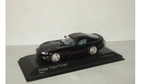 Додж Dodge Viper Coupe 1993 Черный Minichamps 1:43 430144024, масштабная модель, 1/43