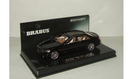 Мерседес Бенц Mercedes Benz S-classe W222 BRABUS 850 S63 2014 Черный Minichamps 1:43 437034200, масштабная модель, scale43, Mercedes-Benz