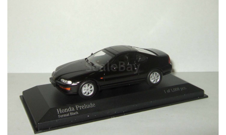 Хонда Honda Prelude 1992 Черный Minichamps 1:43 400161921, масштабная модель, scale43