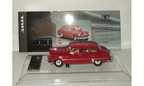лимузин Газ 12 Зим (вишневый) 1950 СССР Dip 1:43 101202, масштабная модель, scale43, DiP Models