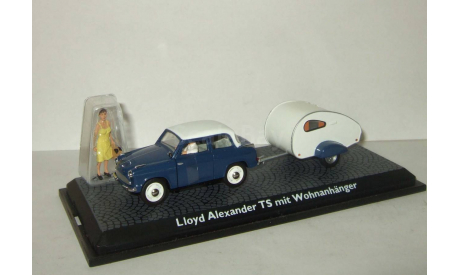 Lloyd Alexander TS + прицеп + фигурки Schuco 1:43 02205, масштабная модель, scale43