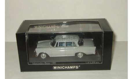 Мерседес Бенц Mercedes Benz 190 W110 Sedan 1961 Minichamps 1:43 400037200, масштабная модель, scale43, Mercedes-Benz