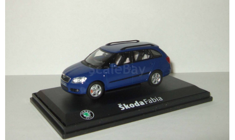 Шкода Skoda Fabia II Combi Универсал Синий Abrex 1:43, масштабная модель, 1/43, Škoda