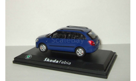 Шкода Skoda Fabia II Combi Универсал Синий Abrex 1:43, масштабная модель, 1/43, Škoda