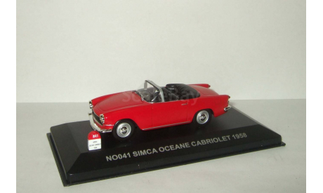 Симка Simca Oceane Cabriolet 1958 IXO Nostalgie 1:43 № 041, масштабная модель, scale43