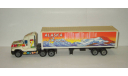 игрушка машинка Freightliner Century + полуприцеп Фура 1995 USA Сделано в 1990-е 1:50, масштабная модель, scale50