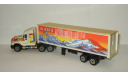 игрушка машинка Freightliner Century + полуприцеп Фура 1995 USA Сделано в 1990-е 1:50, масштабная модель, scale50