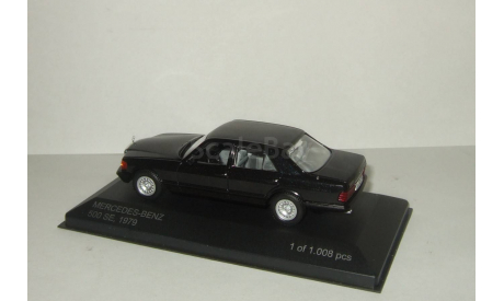 Мерседес Бенц Mercedes Benz 500 SE 1979 W126 Черная Whitebox 1:43, масштабная модель, 1/43, Mercedes-Benz