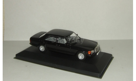 Мерседес Бенц Mercedes Benz 500 SE 1979 W126 Черная Whitebox 1:43, масштабная модель, 1/43, Mercedes-Benz
