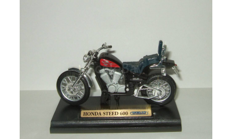 мотоцикл Хонда Honda Steed 600 Welly 1:18 БЕСПЛАТНАЯ доставка, масштабная модель мотоцикла, scale18