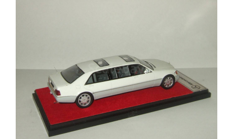 лимузин Мерседес Бенц Mercedes Benz S 600 L Pullman 1997 W140 Белый Paudi Models 1:43, масштабная модель, scale43, Mercedes-Benz