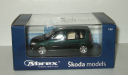 Skoda (Шкода) Roomster Зеленый металлик Abrex 1:43, масштабная модель, 1/43, Škoda