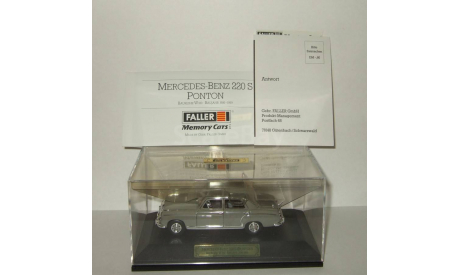 Мерседес Бенц Mercedes Benz 180 220 S Ponton 1956 Серый Faller 1:43, масштабная модель, Mercedes-Benz, scale43