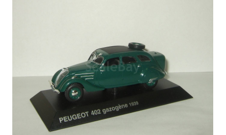 Пежо Peugeot 402 Gazogene 1939 Altaya 1:43, масштабная модель, 1/43