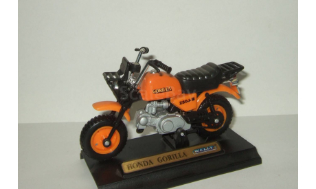 мотоцикл Хонда Honda Gorilla Monkey 1979 Welly 1:18 БЕСПЛАТНАЯ доставка, масштабная модель мотоцикла, 1/18