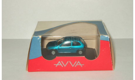 автомобиль Opel Corsa / Ваз Lada AVVA 1995 г. (Штамп!) Агат Тантал Радон 1:66, масштабная модель, 1:64, 1/64, Агат/Моссар/Тантал