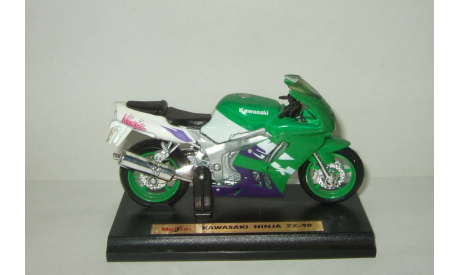 мотоцикл Kawasaki Ninja ZX 9R 1999 Maisto 1:18 БЕСПЛАТНАЯ доставка, масштабная модель мотоцикла, scale18