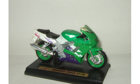 мотоцикл Kawasaki Ninja ZX 9R 1999 Maisto 1:18 БЕСПЛАТНАЯ доставка, масштабная модель мотоцикла, scale18