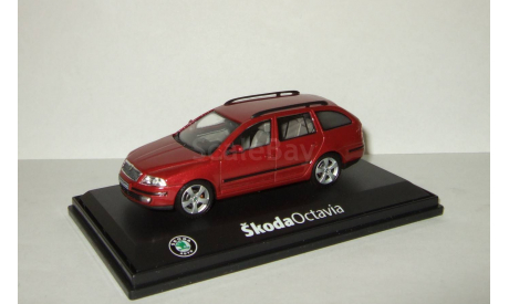 Шкода Skoda Octavia II Универсал Красный Abrex 1:43, масштабная модель, 1/43, Škoda