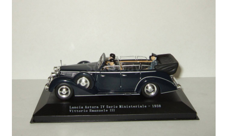 Lancia Astura IV Serie Ministeriale 1938 + фигурки и король Италии Vittorio Emanuele Starline 1:43, масштабная модель, 1/43