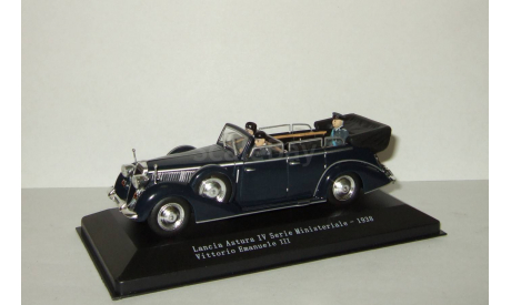 Lancia Astura IV Serie Ministeriale 1938 + фигурки и король Италии Vittorio Emanuele Starline 1:43, масштабная модель, 1/43