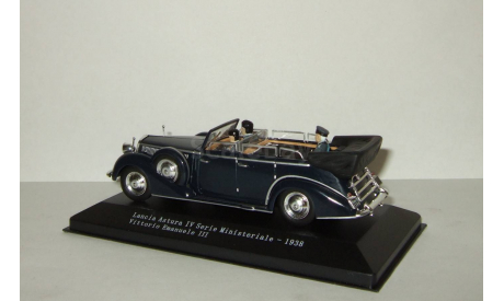 Lancia Astura IV Serie Ministeriale 1938 + фигурки и король Италии Vittorio Emanuele Starline 1:43, масштабная модель, 1/43