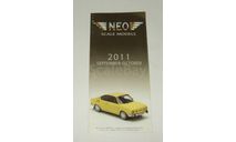 Каталог фирмы Neo Коллекционные модели 2011 год, масштабная модель