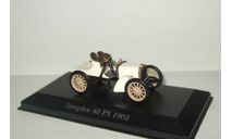 Мерседес Бенц Mercedes Benz Simplex 40 PS 1902 IXO Museum Altaya 1:43 БЕСПЛАТНАЯ доставка, масштабная модель, Mercedes-Benz, scale43