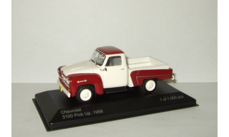 Шевроле Chevrolet 3100 Pick Up 1958 Пикап Whitebox 1:43, масштабная модель, scale43