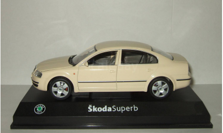 Шкода Skoda Superb I 2001 Бежевый Седан Abrex 1:24, масштабная модель, 1/24, Škoda