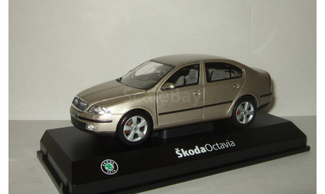 Шкода Skoda Octavia II 2005 Бежевый металлик Abrex 1:24, масштабная модель, 1/24, Škoda