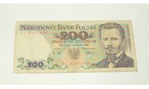 Купюра Польша Двести 200 Злотых Polski Zloty 1988 год EL, масштабные модели (другое)