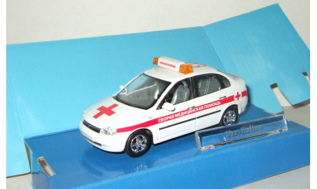 Ваз 1118 Калина Lada Kalina 03 Скорая помощь 2008 Cararama 1:43, масштабная модель, 1/43, Bauer/Cararama/Hongwell