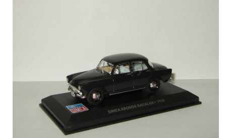 Симка Simca Aronde Bacalan 1958 Черный Altaya 1:43, масштабная модель, 1/43