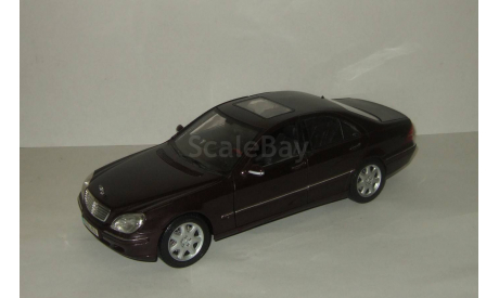 Мерседес Бенц Mercedes Benz S class W220 1998 Черный Maisto 1:18, масштабная модель, 1/18, Maisto-Swarovski, Mercedes-Benz