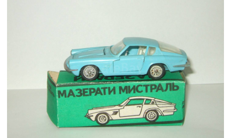 Мазерати Maserati Mistral Coupe 1968 Голубой Ремейк сделано в СССР 1:43, масштабная модель, scale43