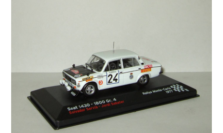 Сеат Seat 1430 (копия Жигули Lada Ваз 2106) 1800 S. Servia - J. Sabater Ралли Монте Карло 1977 Altaya 1:43, масштабная модель, scale43