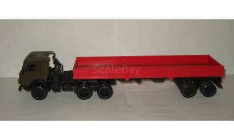 Камаз 5410 (кабина Хаки) + полуприцеп Одаз 9370 СССР Арек Элекон 1:43 Сделано в СССР, масштабная модель, 1/43