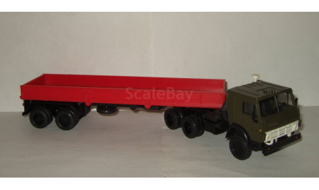Камаз 5410 (кабина Хаки) + полуприцеп Одаз 9370 СССР Арек Элекон 1:43 Сделано в СССР, масштабная модель, 1/43