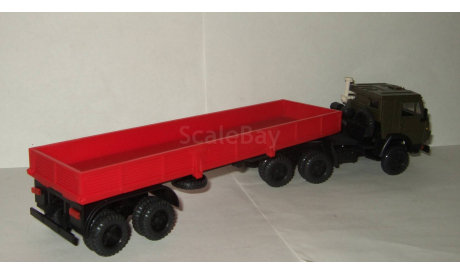 Камаз 5410 (кабина Хаки) + полуприцеп Одаз 9370 СССР Арек Элекон 1:43 Сделано в СССР, масштабная модель, 1/43