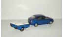 Ваз 1118 Lada Калина Синяя + прицеп Скиф 2005 Агат Тантал Радон Cararama 1:43, масштабная модель, 1/43, Агат/Моссар/Тантал