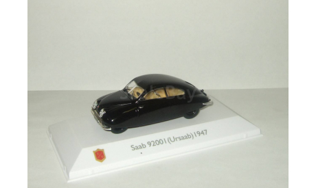 Сааб Saab 92001 Ursaab 1947 Черный Atlas 1:43, масштабная модель, scale43