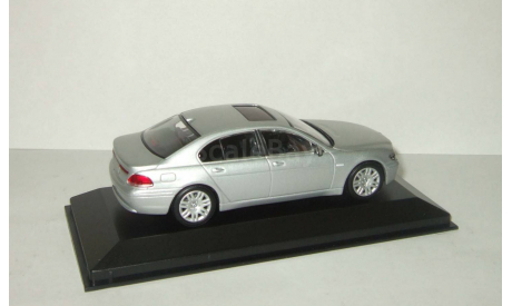 БМВ BMW 7 series E65 2001 Серебристая Minichamps 1:43 431020200, масштабная модель, 1/43